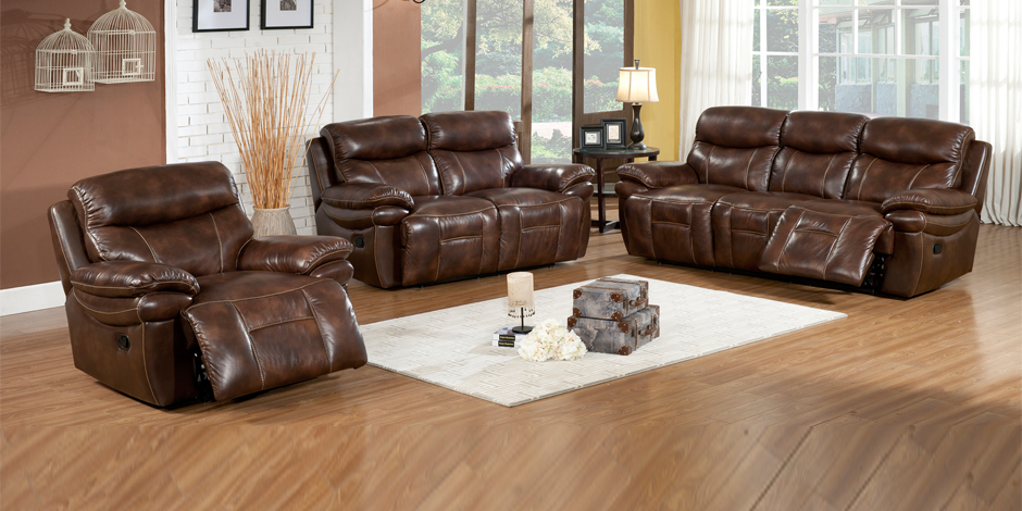 bradley tahoe leather sofa set al1002